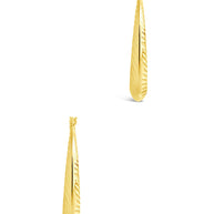 Delia Textured Hoop Earrings