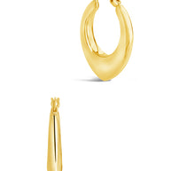 Indy Elongated Hoop Earrings
