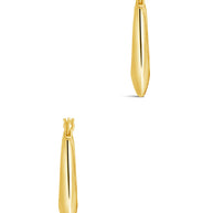 Indy Elongated Hoop Earrings
