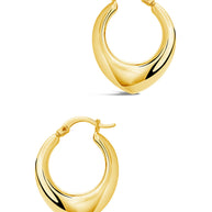 Indy Elongated Hoop Earrings