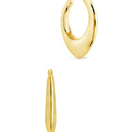 Indy Elongated Hoop Earrings