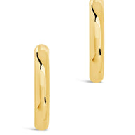 Rory Polished Tube Hoop Earrings