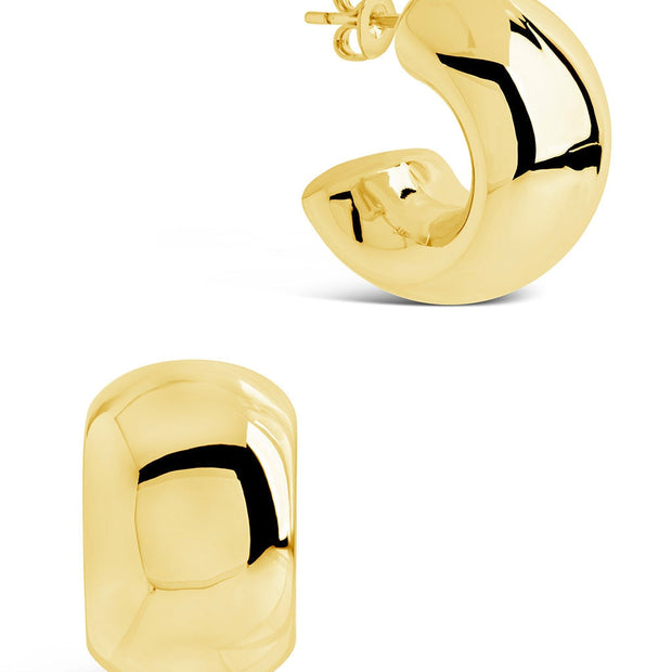 Marley Polished Chunky Hoop Earrings
