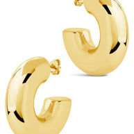 Wynonna Polished Tube Hoop Earrings