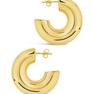 Wynonna Polished Tube Hoop Earrings