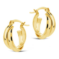 Claire Twist Hoop Earrings