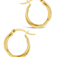 Claire Twist Hoop Earrings