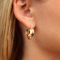 Claire Twist Hoop Earrings