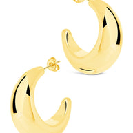 Eclipse Polished Hoop Earrings