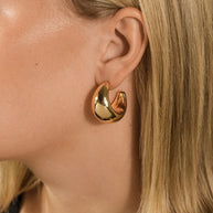 Eclipse Polished Hoop Earrings