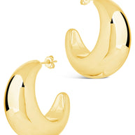 Eclipse Polished Hoop Earrings
