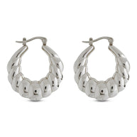 Piper Twisted Polished Hoop Earrings