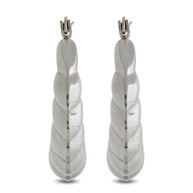 Piper Twisted Polished Hoop Earrings
