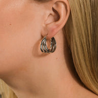 Triple Circle Lilibet Hoops