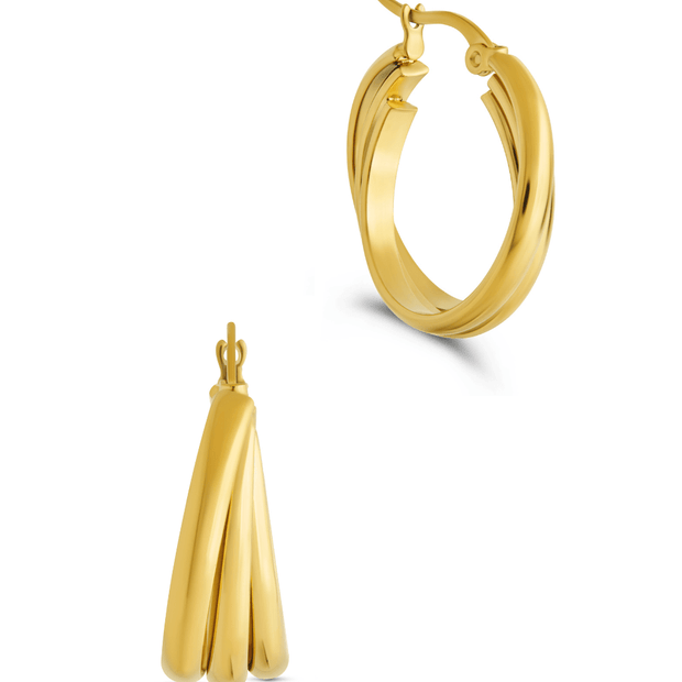 Triple Circle Lilibet Hoops
