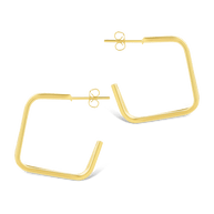 Square Prong Davina Hoop