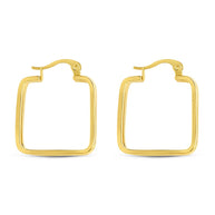 Belinda Textured Square Earrings
