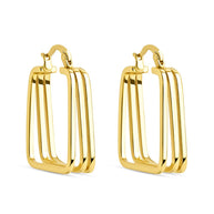 Belinda Textured Square Earrings