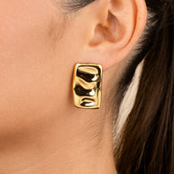 Monet Molten Metal Bar Stud Earrings