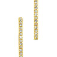 Lorna CZ & Opal Studded Hoop Earrings