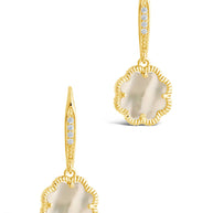 Rose Petal Short Drop Earrings