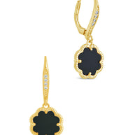 Rose Petal Short Drop Earrings