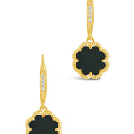 Rose Petal Short Drop Earrings