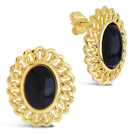 Ainsley Onyx Statement Stud Earrings