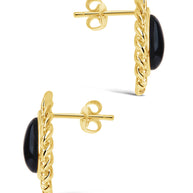 Ainsley Onyx Statement Stud Earrings