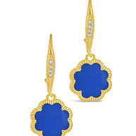 Rose Petal Short Drop Earrings