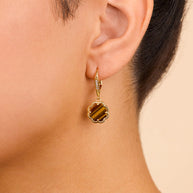 Rose Petal Short Drop Earrings