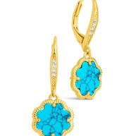 Rose Petal Short Drop Earrings