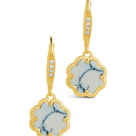 Rose Petal Short Drop Earrings