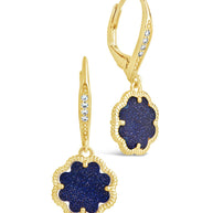 Rose Petal Short Drop Earrings