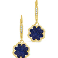 Rose Petal Short Drop Earrings