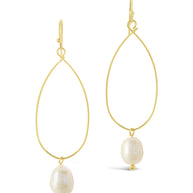 Teardrop Pearl Dangle Earrings