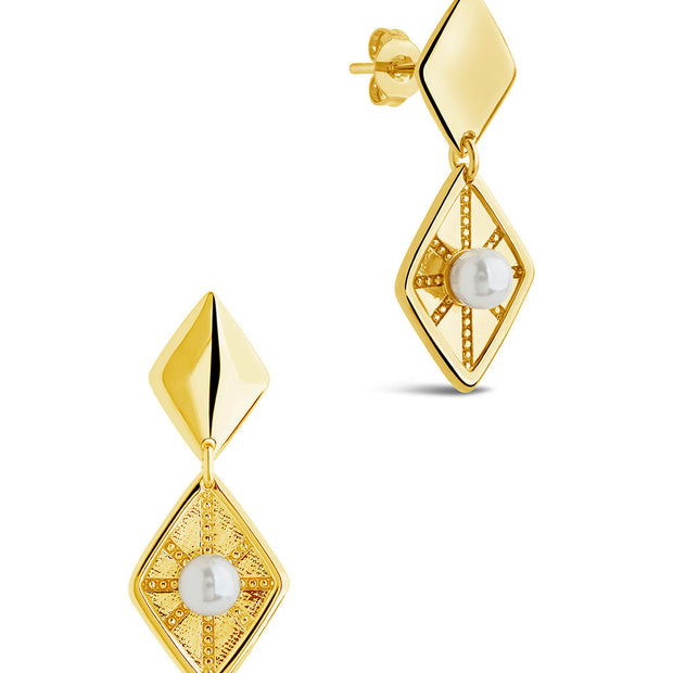 Kenza Pearl Drop Earrings