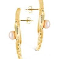 Fantaise Pearl Statement Stud Earrings