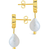 Penny CZ & Pearl Cluster Studs