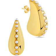 Raze Pearl Studded Drop Studs