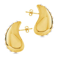 Raze Pearl Studded Drop Studs