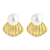 Alice Pearl & Shell Stud Earrings