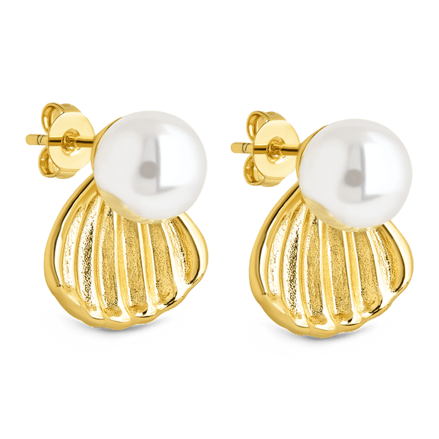 Alice Pearl & Shell Stud Earrings