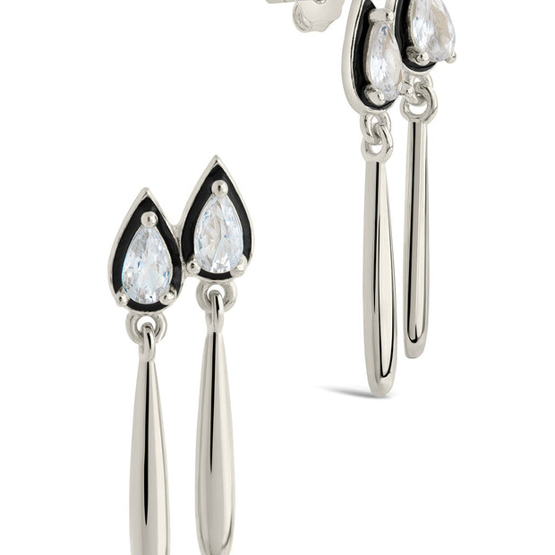Nyx CZ & Enamel Dangle Earrings