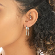 Nyx CZ & Enamel Dangle Earrings