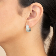 Ellerie CZ Micro Hoop Earrings