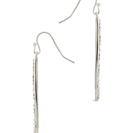 Evangeline CZ Teardrop Hoop Earrings