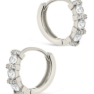 Iskra CZ Micro Hoop Earrings