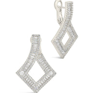 Amina CZ Statement Drop Earrings