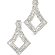 Amina CZ Statement Drop Earrings